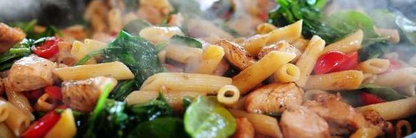 паста с курицей