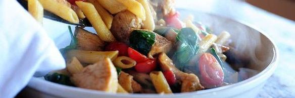 паста с курицей