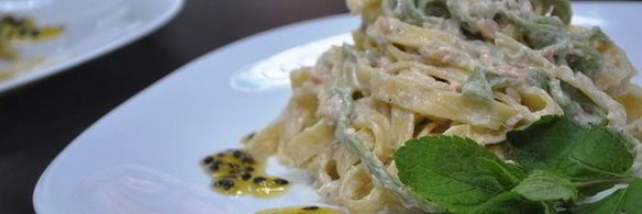 паста с лососем и маракуйей