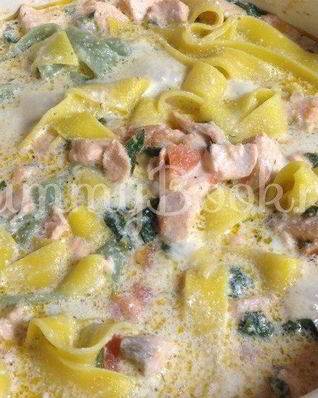 Паста с лососем