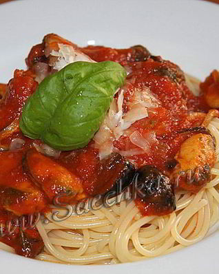 Паста с мидиями