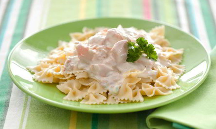 Рецепт пасты с сырно-рыбным соусом