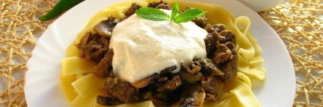 Паста с телятиной