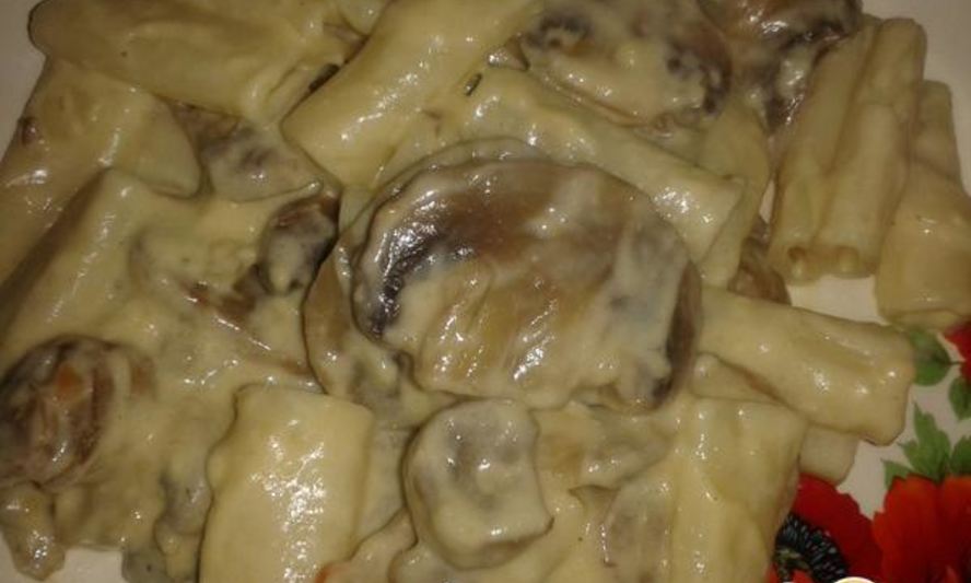 Рецепт пасты со сливочно-грибным соусом