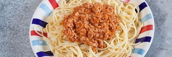 постные спагетти болоньезе