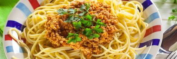 постные спагетти болоньезе