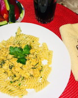 Сливочная паста с куриной грудкой