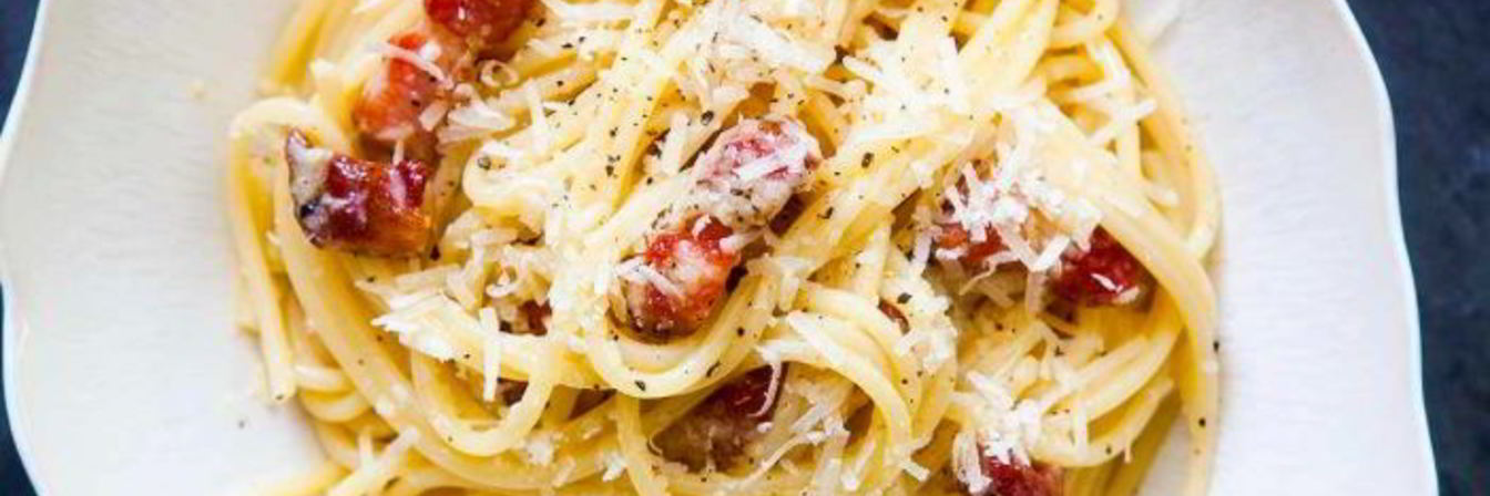 Спагетти Карбонара с беконом