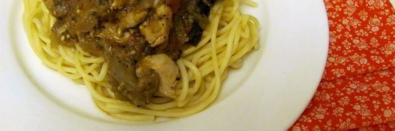 Спагетти с гарниром