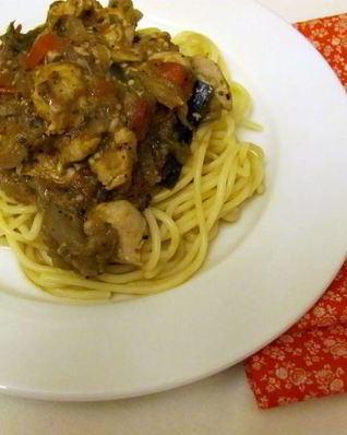 Спагетти с гарниром