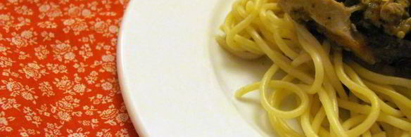 спагетти с гарниром