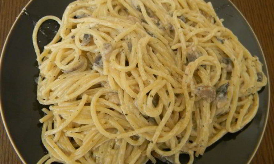 Рецепт спагетти с грибами