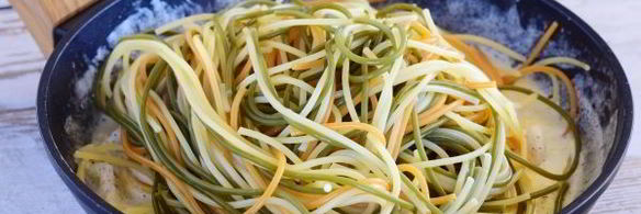 спагетти с кальмарами в сливочном соусе