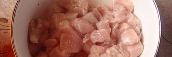 спагетти с курицей и шампиньонами