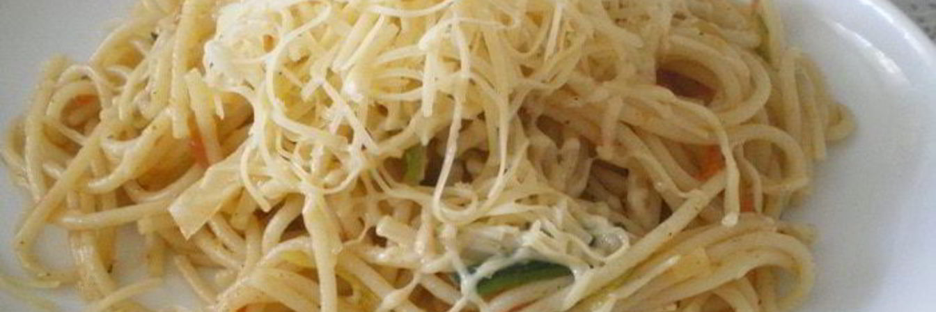 Спагетти с овощами