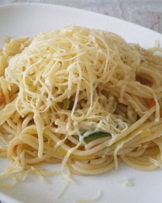 Спагетти с овощами