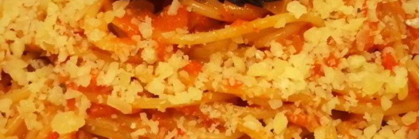 Спагетти с соусом из печеных перцев