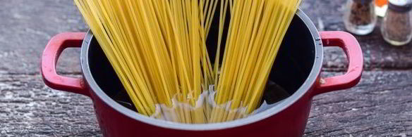 спагетти с ветчиной и сыром