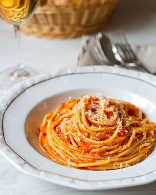 Спагетти с зимним соусом маринара