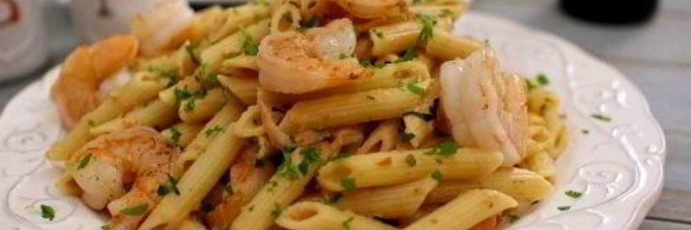 Томатная паста с креветками