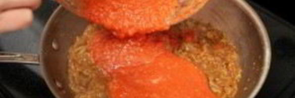 томатная паста с креветками