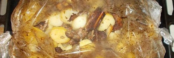 бараньи ребрышки, запеченные в рукаве