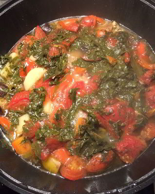 Чанахи с соусом сациви