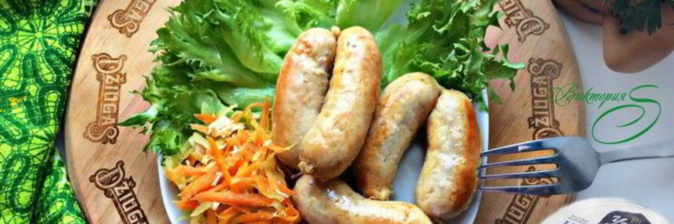 Домашние куриные колбаски