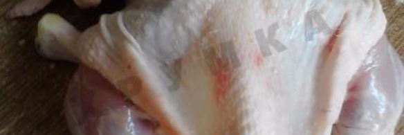 фаршированная курица в духовке