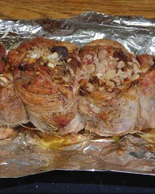 Фаршированная телячья лопатка