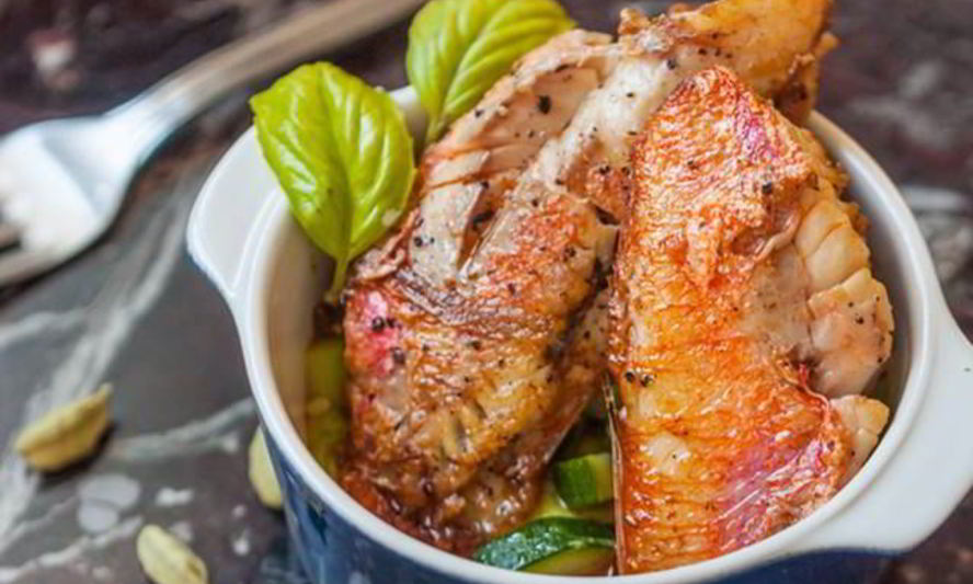 Рецепт филе кефали на гриле с травами