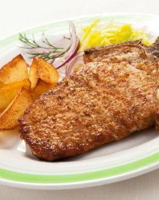 Говядина под корочкой из апельсиновой цедры и фенхеля