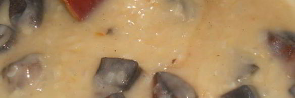 говядина с грибами в сливочном соусе