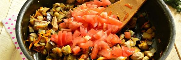 индейка с баклажанами