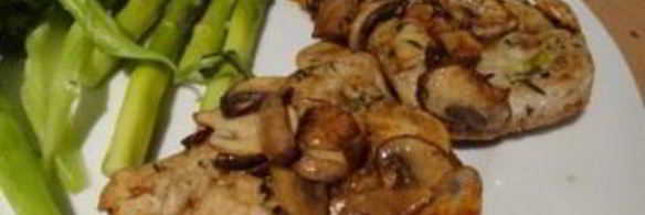 индейка с грибами