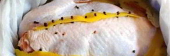 индейка, запеченная с апельсинами