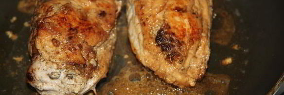 куриная грудка, фаршированная ореховой пастой