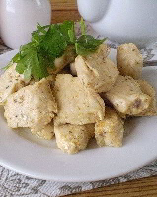 Куриное филе кусочками в мультиварке