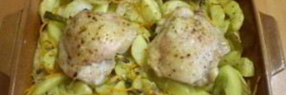 куриные бедра с картошкой в духовке