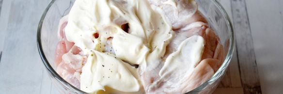 куриные бедрышки с майонезом в духовке