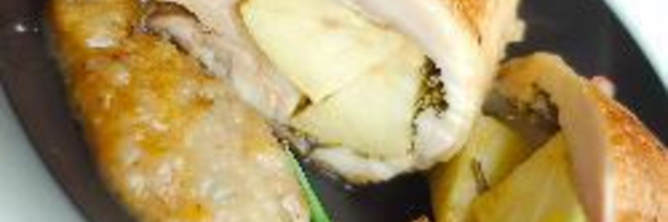 Куриные бедрышки с яблоками