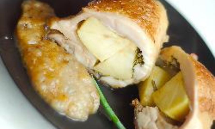 Рецепт куриных бедрышек с яблоками