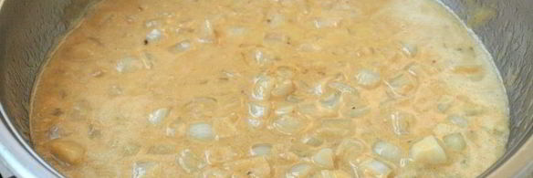 куриные голени тушеные в сметанно-горчичном соусе