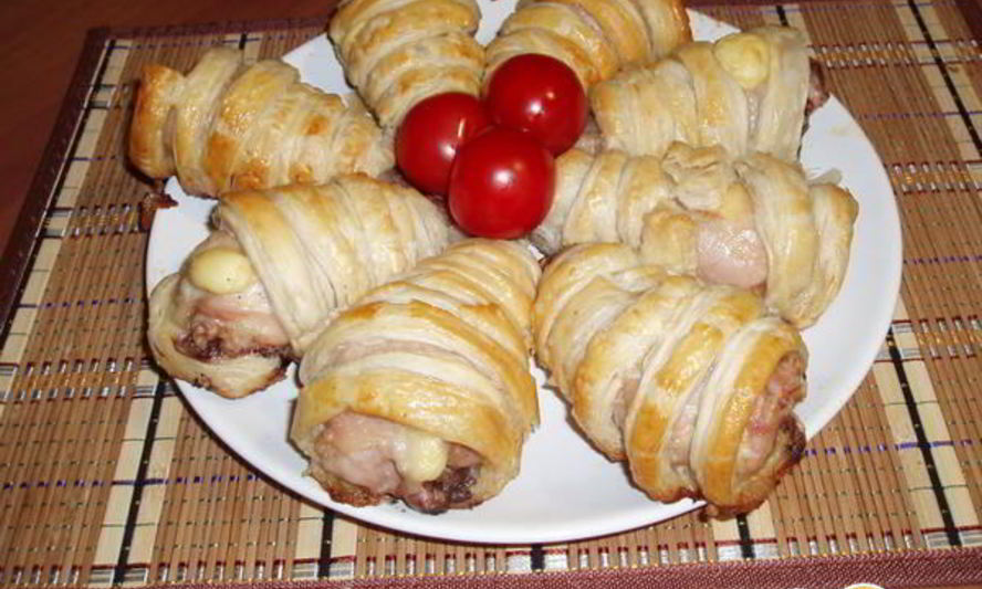 Рецепт куриных голеней в тесте