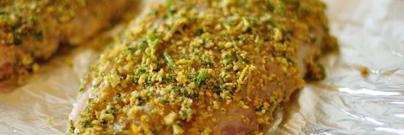 куриные грудки в лимонно-чесночной панировке