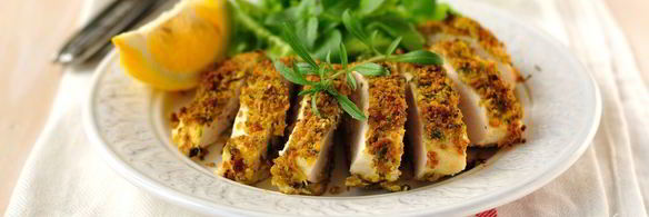 куриные грудки в лимонно-чесночной панировке