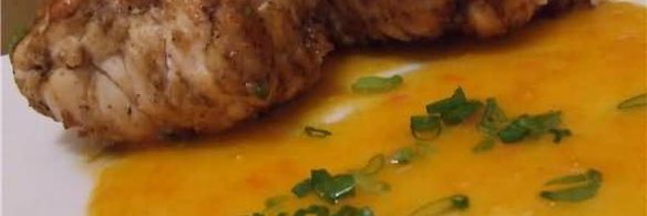 куриные конверты с апельсином в грейпфрутовом соусе