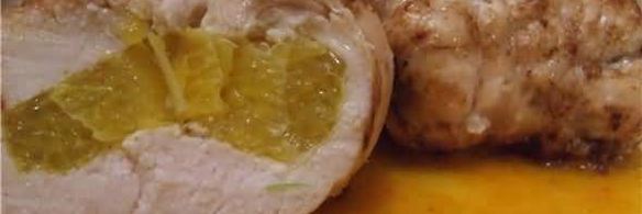 куриные конверты с апельсином в грейпфрутовом соусе