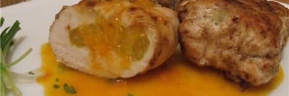 куриные конверты с апельсином в грейпфрутовом соусе