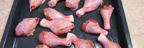 куриные ножки, запеченные с вином